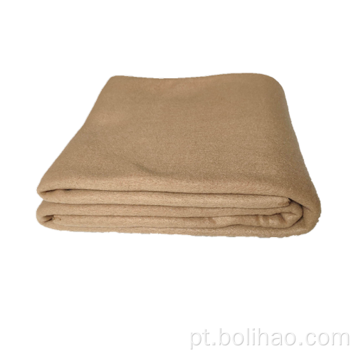 Cobertor de lã escovado dois lados tingido